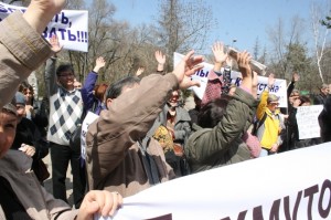 protesto eylemi almaata