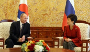 Russian President Vladimir Putin visits South Korea